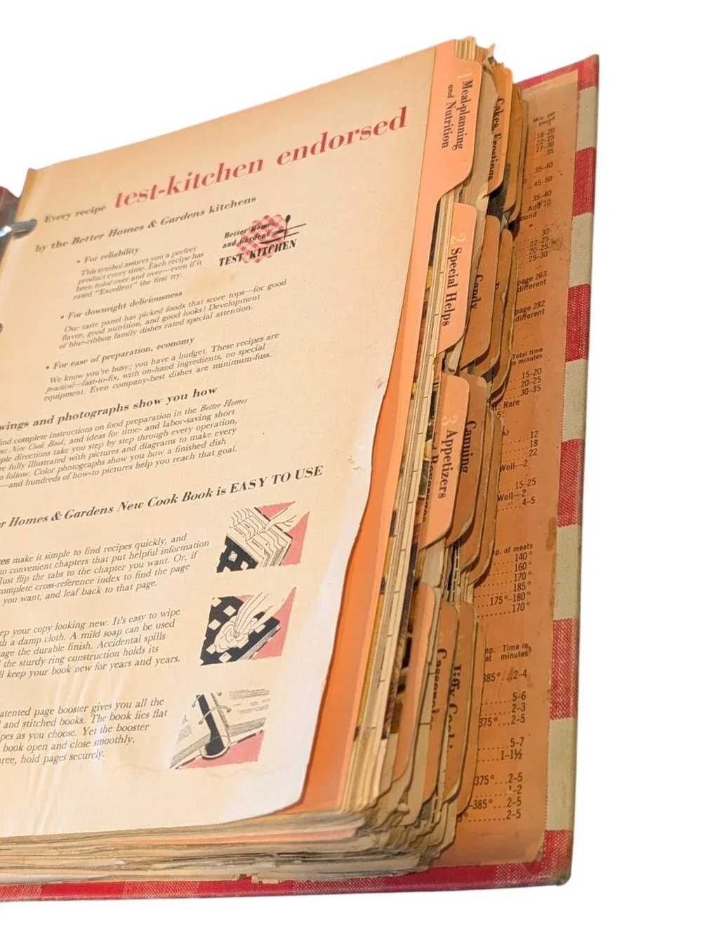 Vintage 1953 Hardbound Better Homes And Gardens New Cookbook.